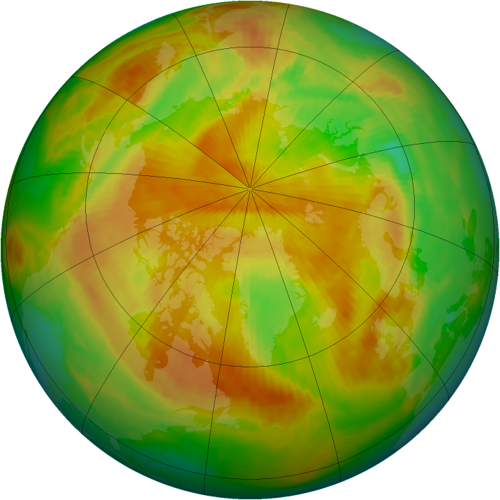 Arctic ozone map for 16 April 2000